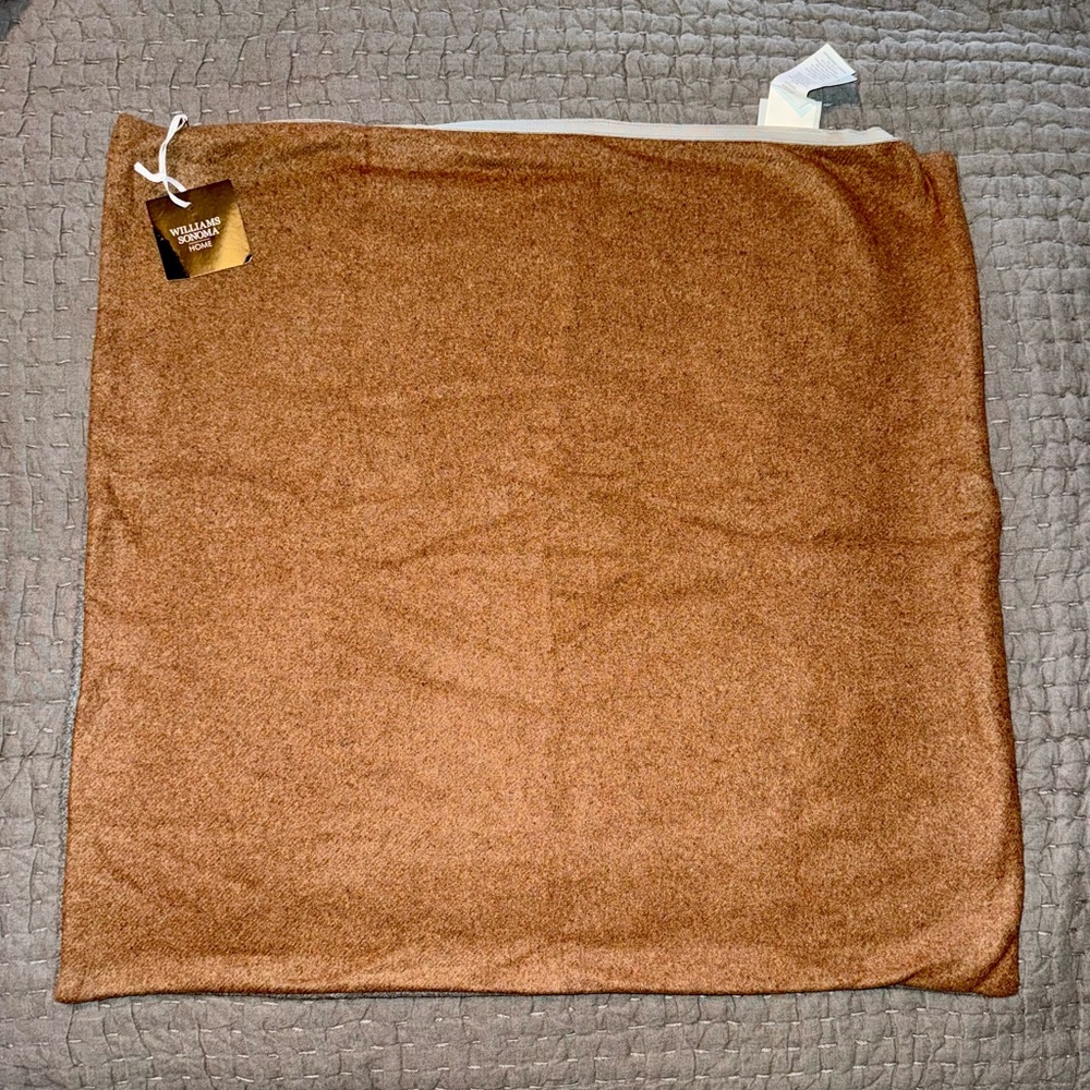 Reversible Double Face Solid Cashmere (Pair) Pillow Cover 100% cashmere